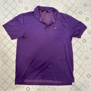 Travis Mathew polo shirt purple L